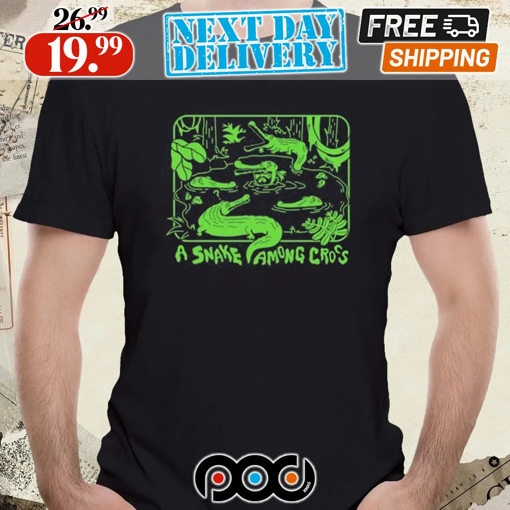 Down in the Delta A Snake Among Cross Shirt