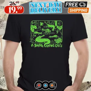 Down in the Delta A Snake Among Cross Shirt