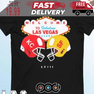 Kansas City Chiefs Vs San Francisco 49ers Championship In Vegas 2024 Super Bowl NFL Shirt