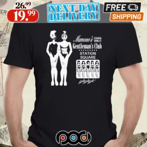 Mamono’s Cash Only Gentleman’s Club Station Square Shirt