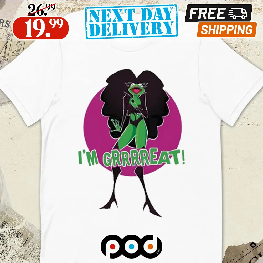 Mhi’Ya Iman Le’Paige Chermit Frog I’m Grrrrreat Shirt