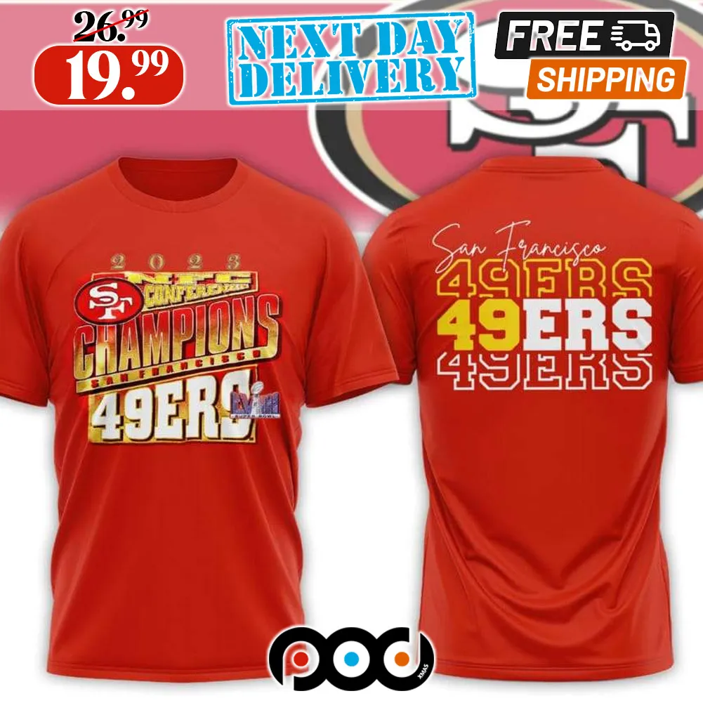 San Francisco 49ers Champions NFC Super Bowl LVIII 2024 Shirt