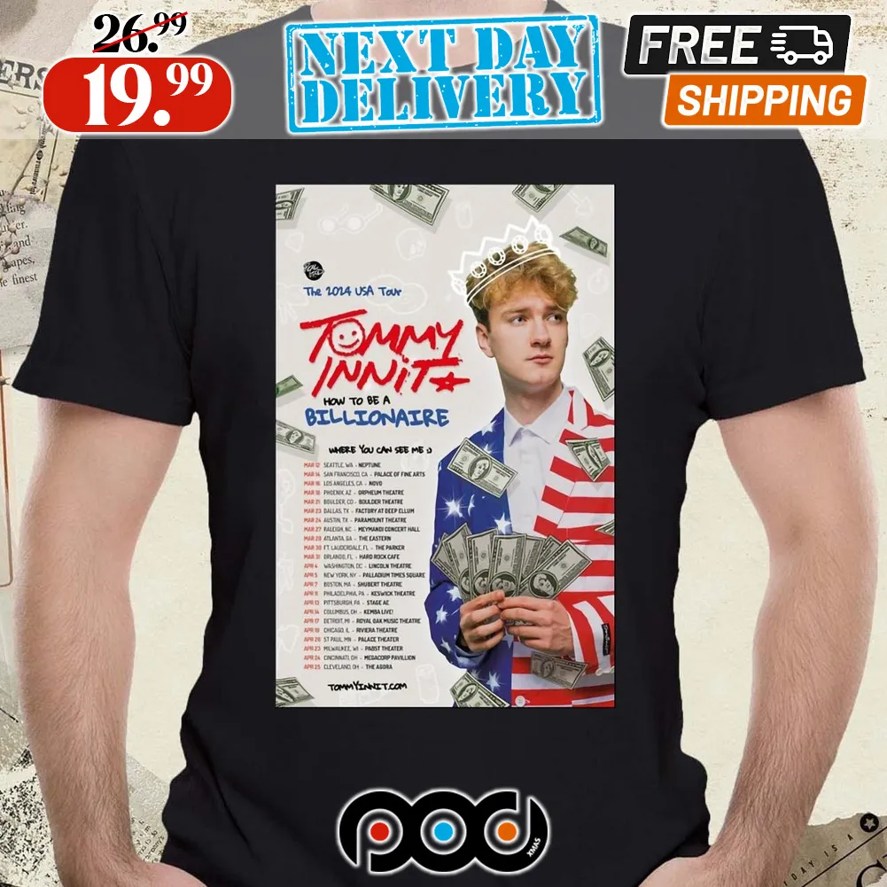TommyInnit The 2024 USA Tour Poster Shirt
