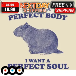 Capybara I Want A Perfect Body I Want A Perfect Soul Shirt