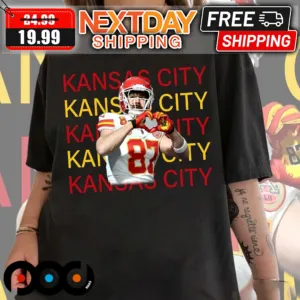 Travis Kelce Heart Hands Kansas City Chiefs Football Shirt