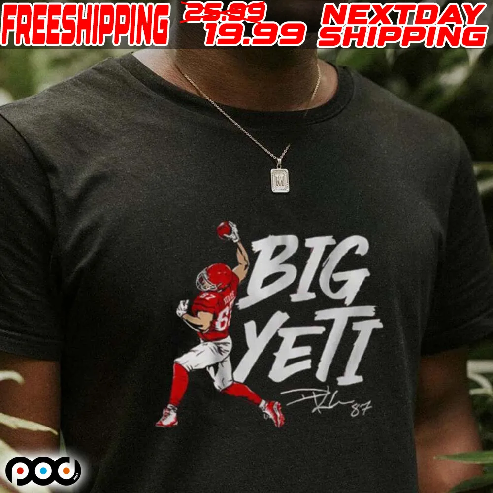 Travis Kelce Kansas City Chiefts Big Yeti NFL Super Bowl 2024 Shirt