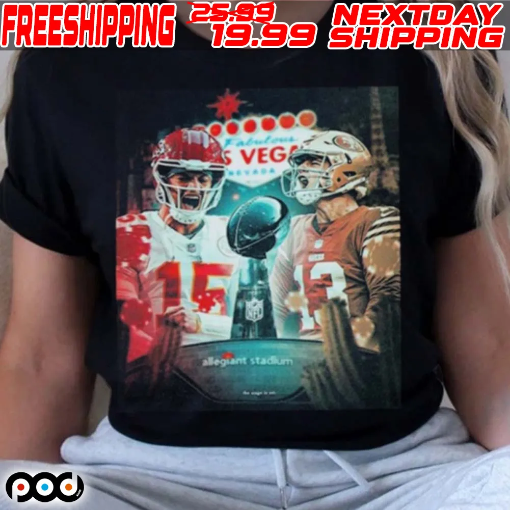 Las Vegas Nevada Kansas City Chiefs Vs San Francisco 49ers Matchup Final Battle NFL Super Bowl 2024 Shirt
