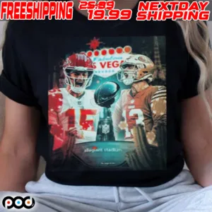 Las Vegas Nevada Kansas City Chiefs Vs San Francisco 49ers Matchup Final Battle NFL Super Bowl 2024 Shirt