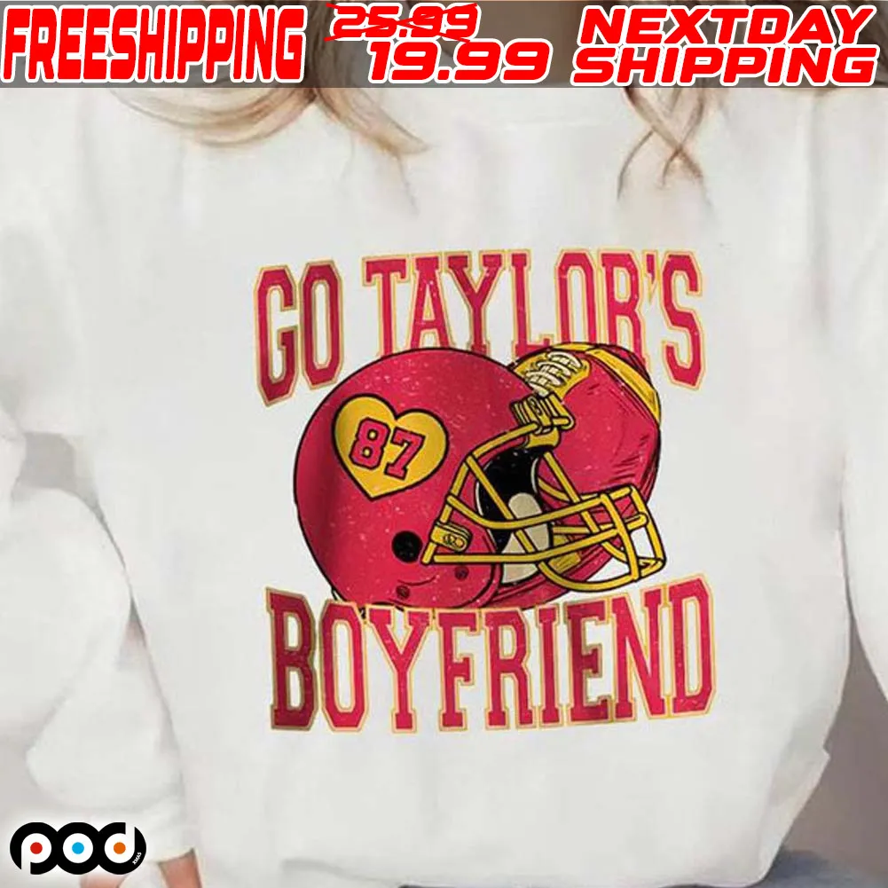 Travis Kelce 87 Go Taylor's Boyfriend Gameday Shirt