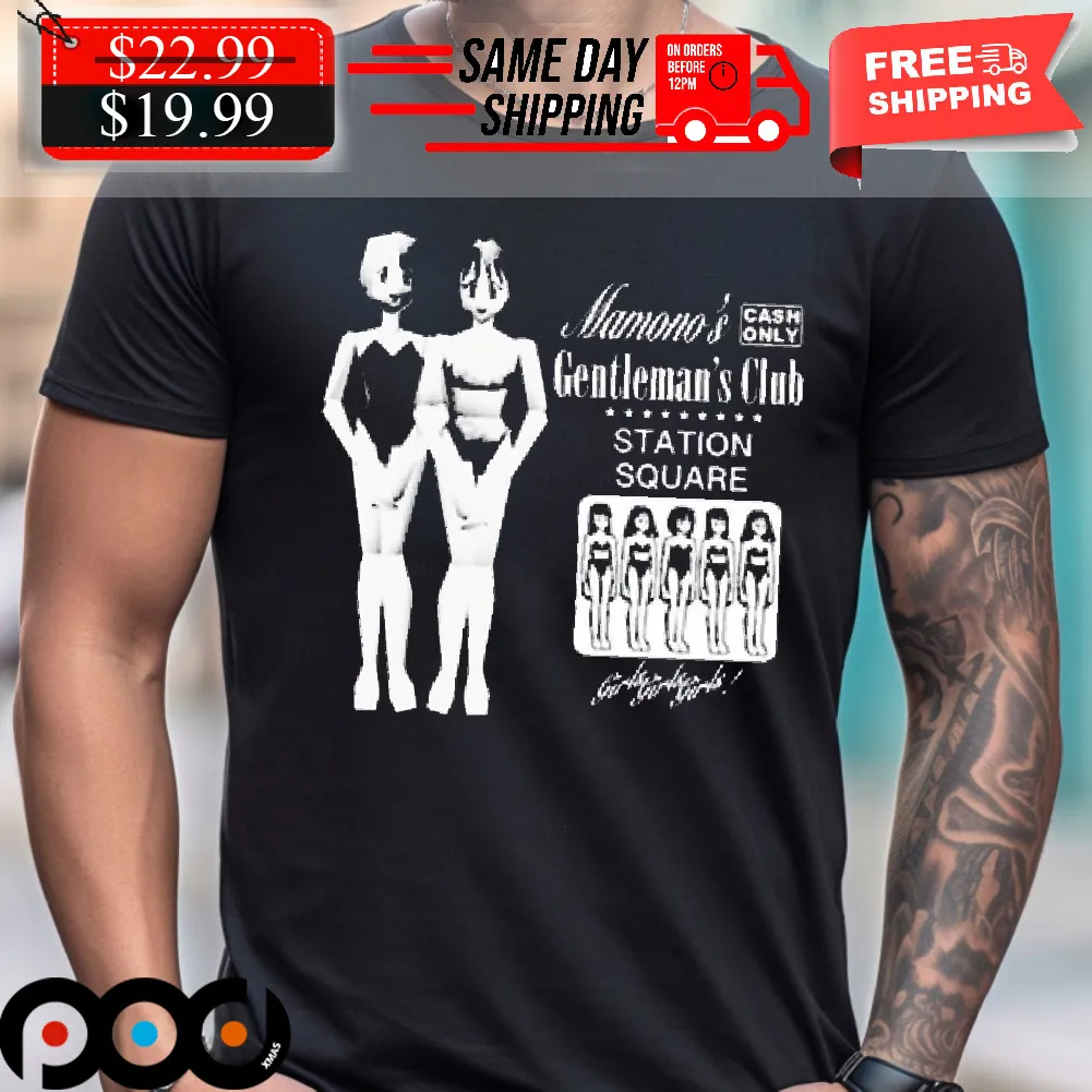 Mamono's Cash Only Gentleman's Club Station Square Shirt