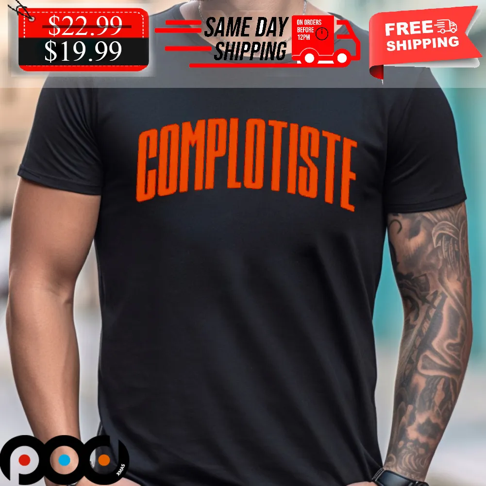 Booba Wearing Complotiste Shirt