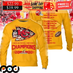 Kansas City Chiefs AFC 2023 Champions Shirt