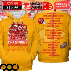 Kansas City Chiefs AFC 2023 Champions Shirt