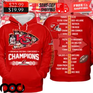 Kansas City Chiefs AFC 2023 Champions Shirt
