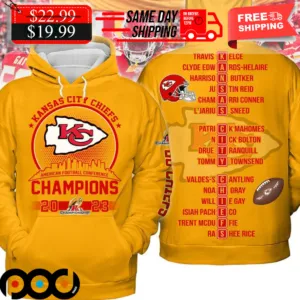 Kansas City Chiefs AFC 2023 Champions Shirt