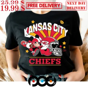 Mickey Mouse Kansas City Chiefs Kingdom Football Shirt