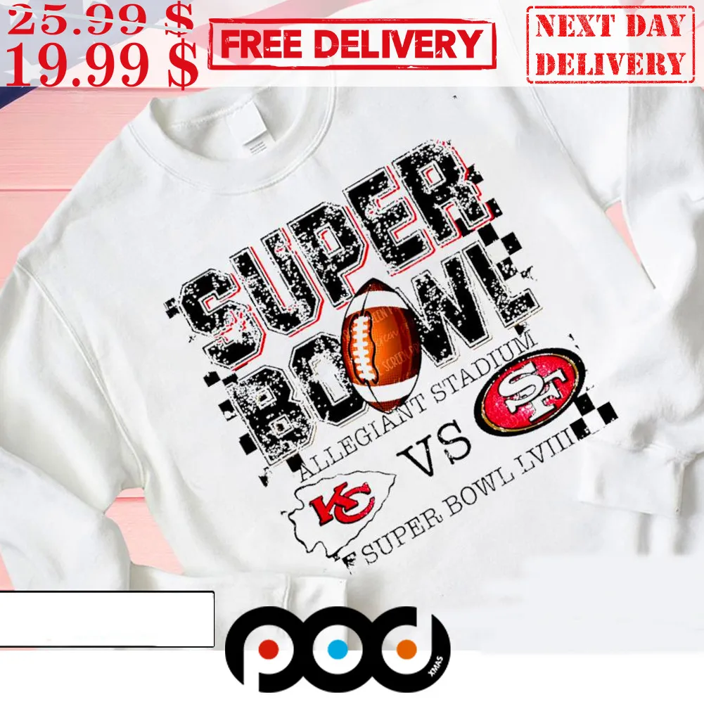 Super Bowl Lviii Las Vegas Allegiant Stadium 2024 Shirts