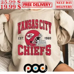 Vintage Style Kansas City Chiefs Est 1960 FootbalL Championship Shirt