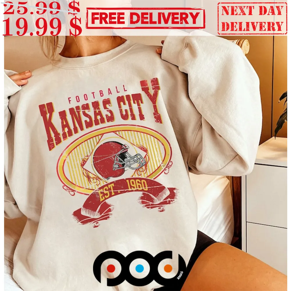 Vintage Style Kansas City Football Est 1960 Shirt