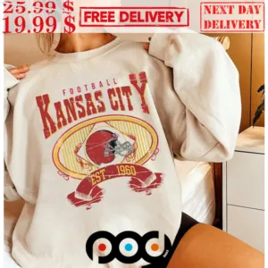 Vintage Style Kansas City Football Est 1960 Shirt