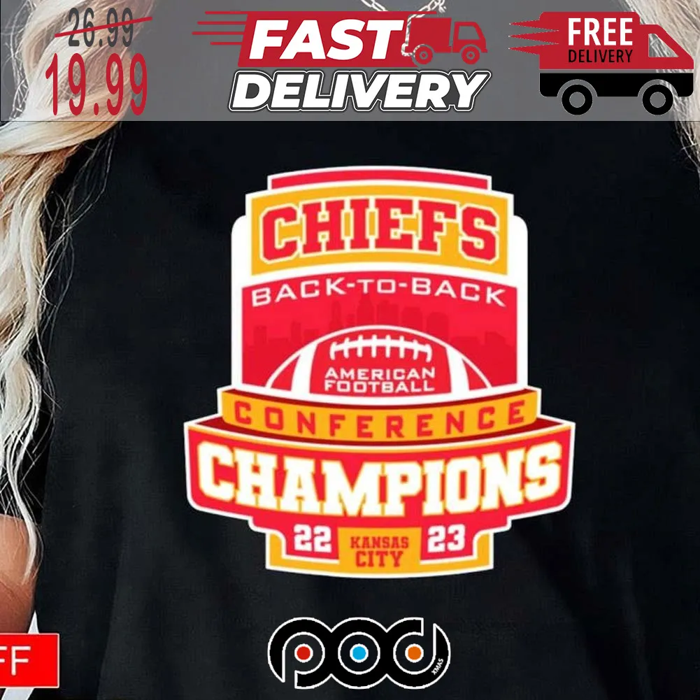 Chiefs Back To Back Conference Champions 22 23 Super Bowl NFL Shirt
