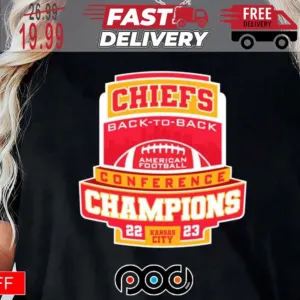 Chiefs Back To Back Conference Champions 22 23 Super Bowl NFL Shirt