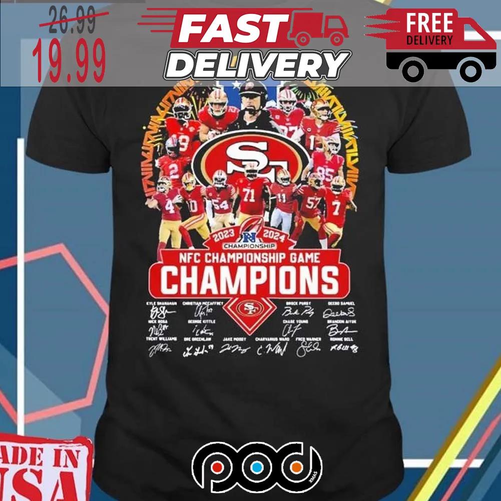 San Francisco 49ers 2023 2024 NFC Championship Game Champions Shirt
