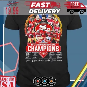 San Francisco 49ers 2023 2024 NFC Championship Game Champions Shirt