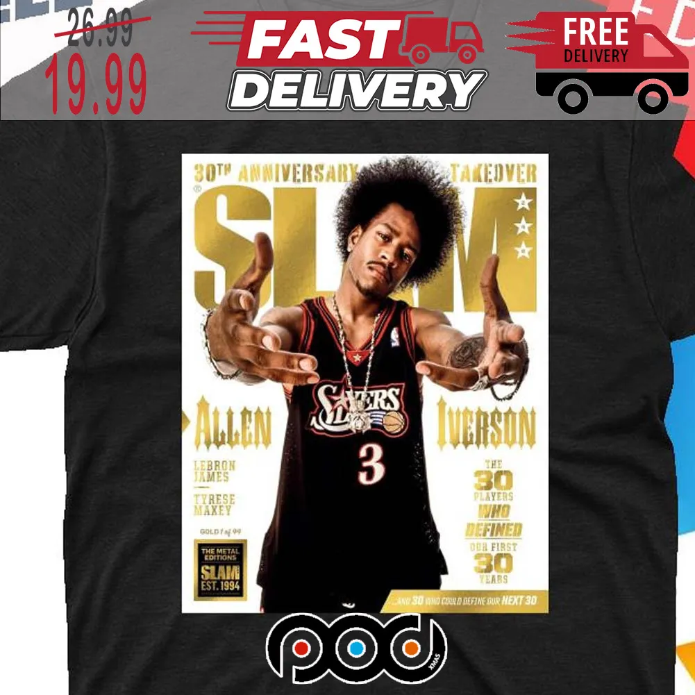 Slam Allen Iverson 30th Anniversary Shirt