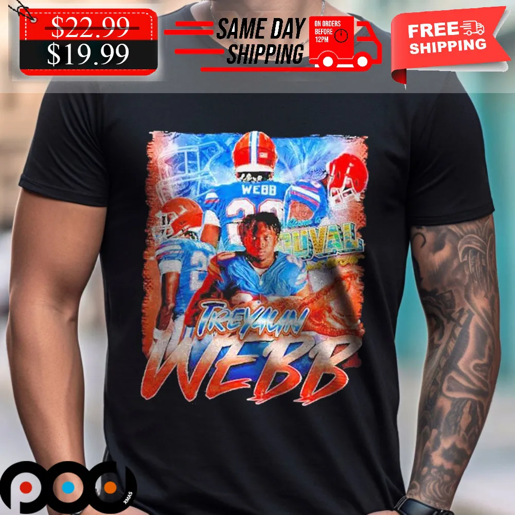 Treyaun Webb And Florida Gators Football Shirt