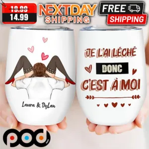 Personalized Je L'ai Léché Donc C'est À Moi Couple Valentine Mug