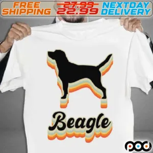 Retro Beagle Dog Lover Shirt