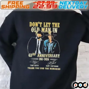 Toby Keith And Clint Eastwood 63rd Anniversary 1961 2024 Shirt