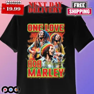 One Love Bob Marley Signatures Shirt
