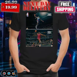 Some Things Never Change The Iconic Dunk Of Lebron James The King In NBA All Star Shirt