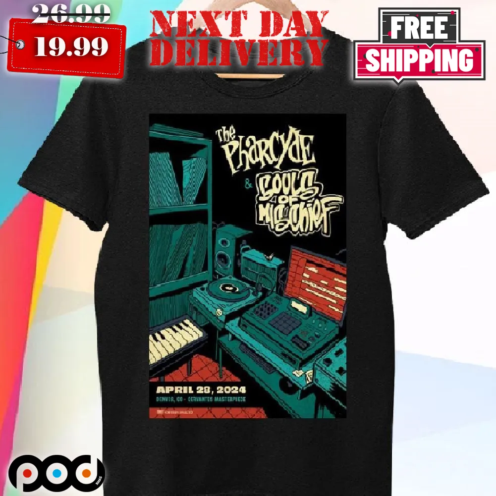 The Pharcyde Souls Of Mischief Apr 28 2024 Denver CO Poster Shirt