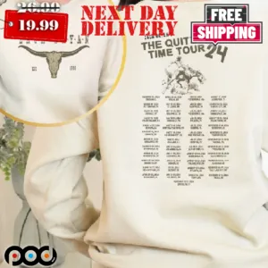 Zach Bryan The Quittin Time Tour 2024 Country Musics Shirt