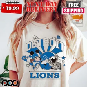 Mickey Detroit Lion Football Shirt