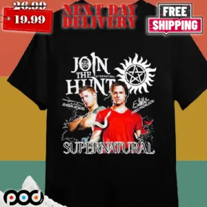 Supernatural Join The Hunt Jensen Ackles And Jared Padalecki Signature Shirt