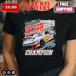 William Byron Checkered Flag Sports 2024 Daytona 500 Champions Shirt