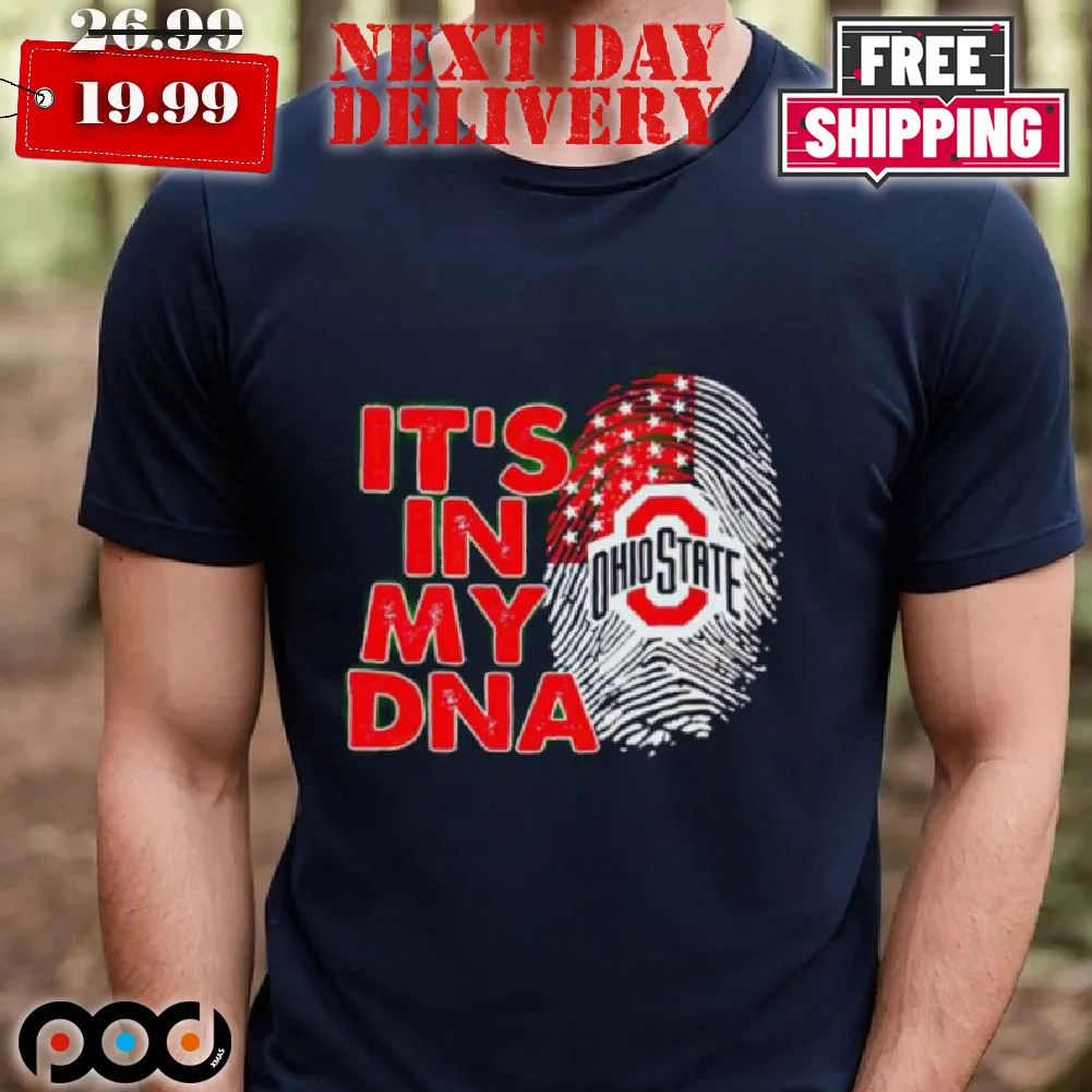 Ohio State Buckeyes It's In My DNA Fingerprints Shirt