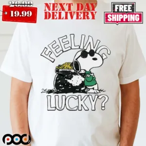 Peanuts Snoopy Feeling Lucky Patrick Shirt