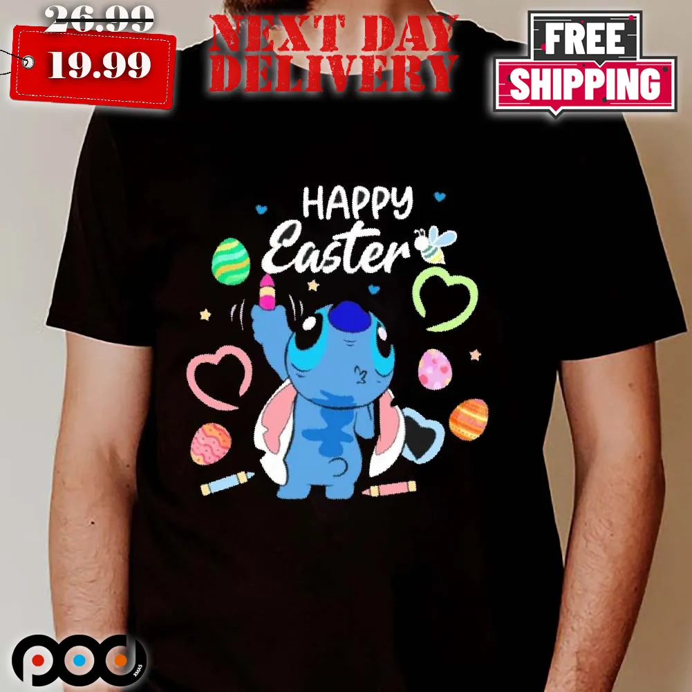 Stitch Happy Easter Day Shirt