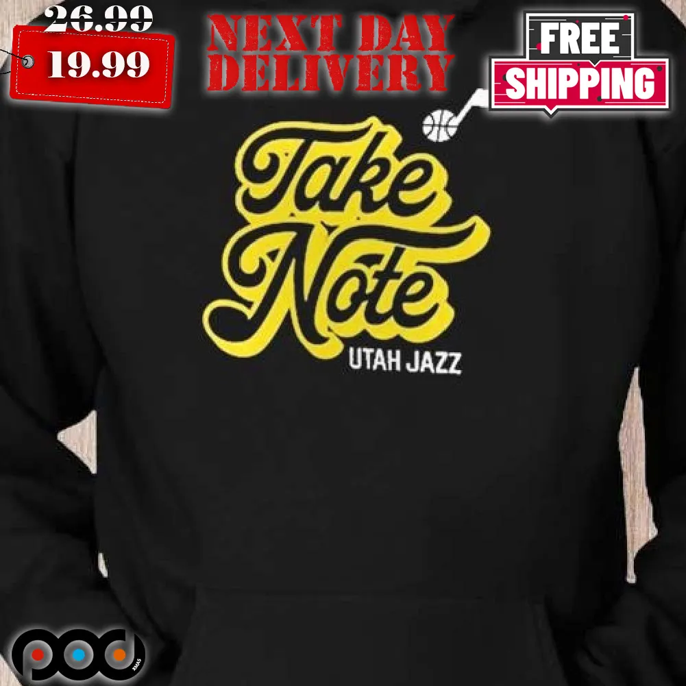 Take Note Utah Jazz Basketball Shirt