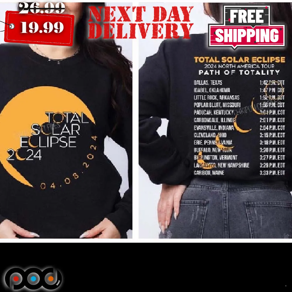 Total Solar Eclipse April 2024 Shirt