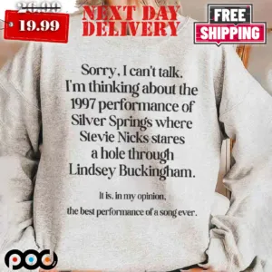 Stevie Nicks Performance Of Silver Springs Shirt