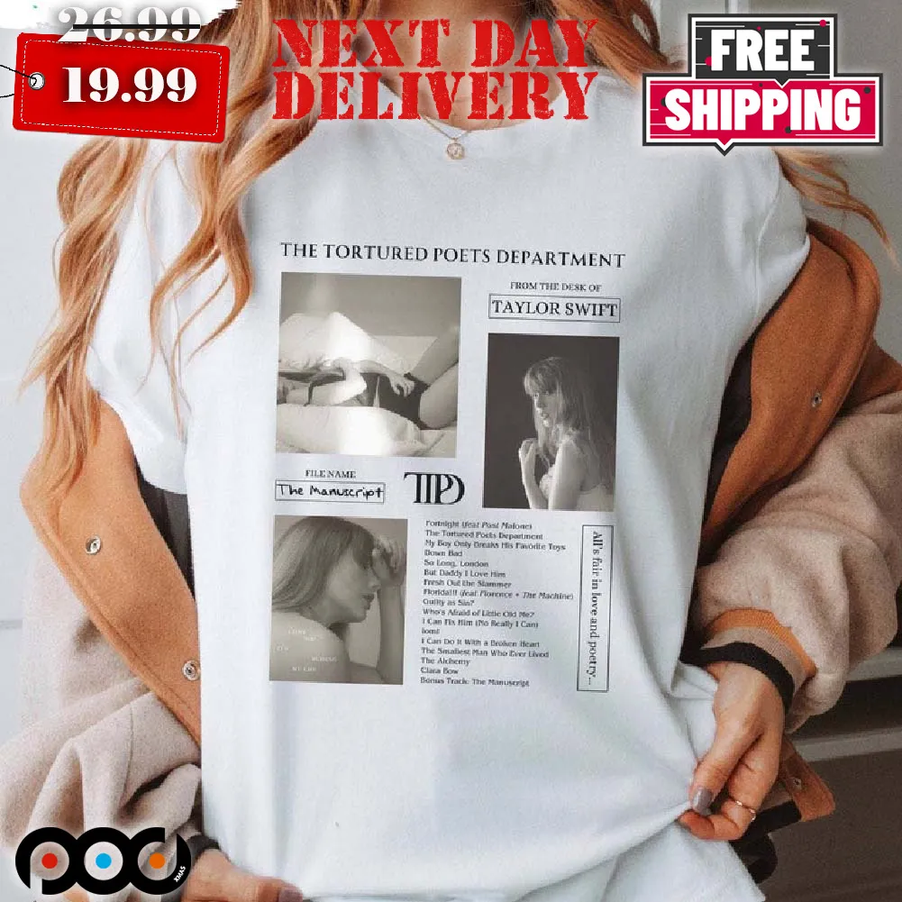 Taylor Tortured Poet Department Shirt