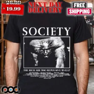 Trevor Henderson Wearing Society The Rich Are Too Repulsive To Eats Shirt