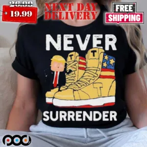 Trump Sneakers Never Surrenders 2024 Shirt