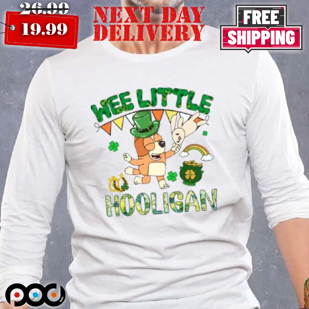 Bluey Little Hooligan Bingo Patricks shirt